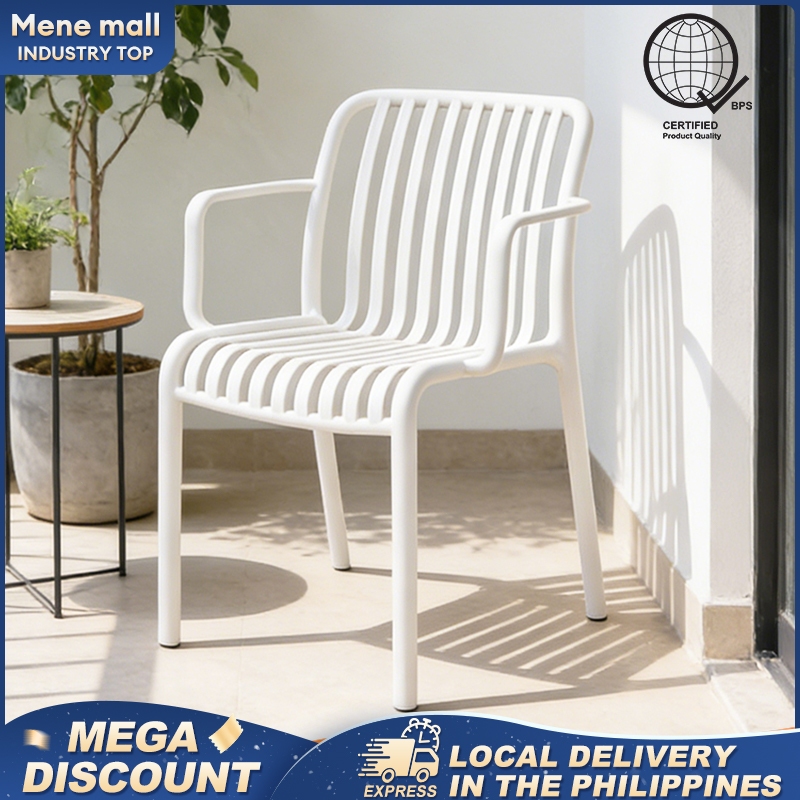 Nordic Plastic Chair Dining Chair Stackable Chair Balcony Chair Outdoor ...