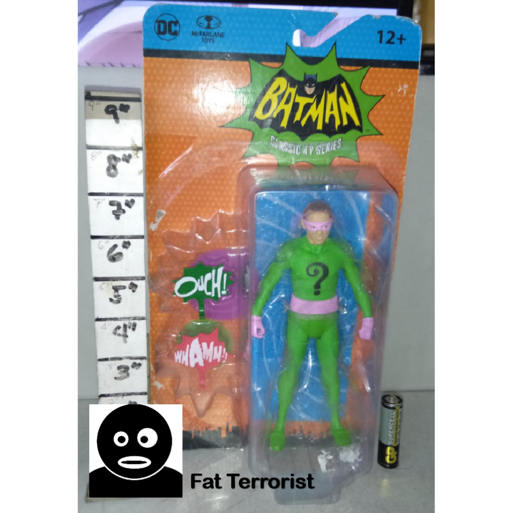 FT MCF McFarlane Batman 66 Riddler MoC | Shopee Philippines
