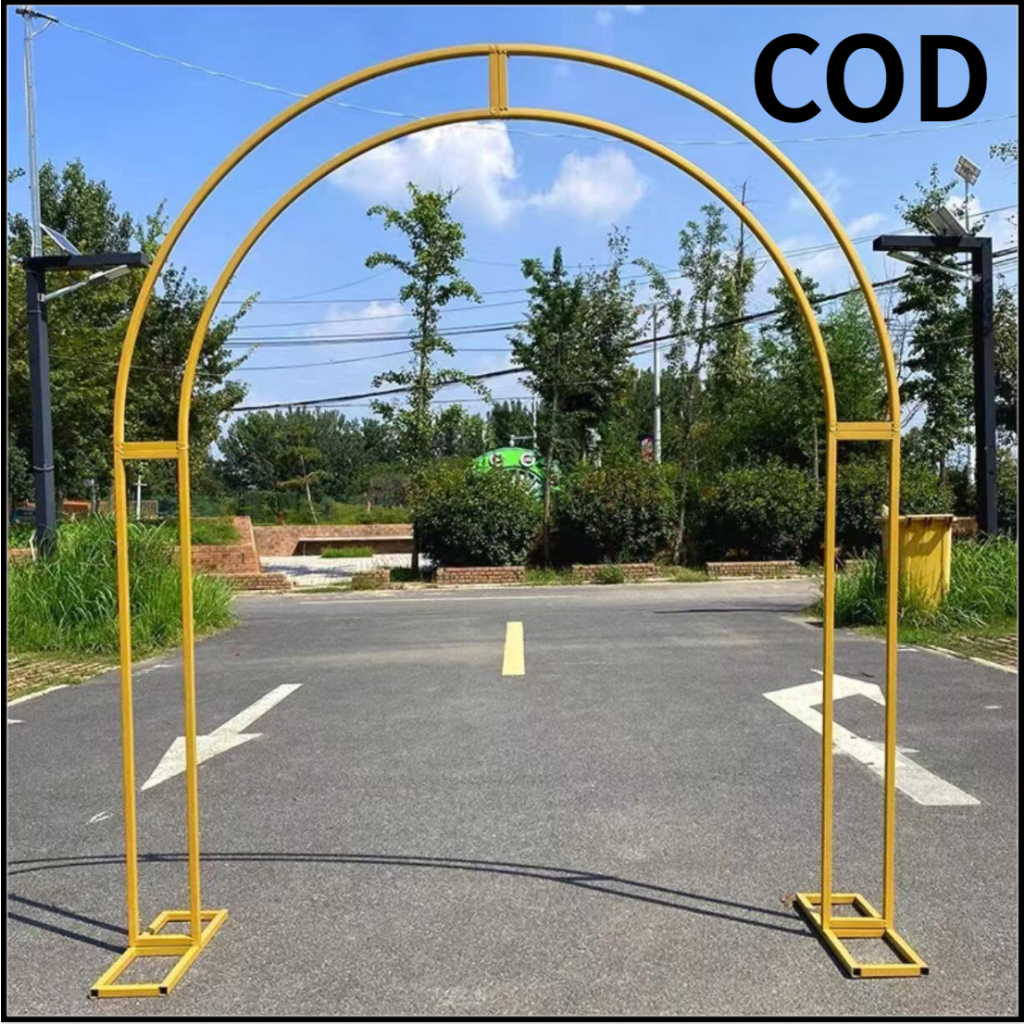 NEW Wedding Props Wrought Iron Double Pole Arch Shelf Stage Layout ...
