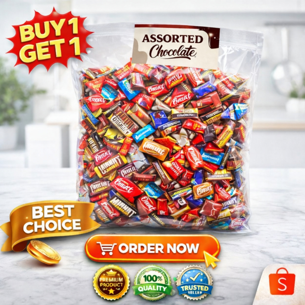 5 Flavors Assorted Chocolate and Candy 500 Grams Snack Dessert | Shopee ...