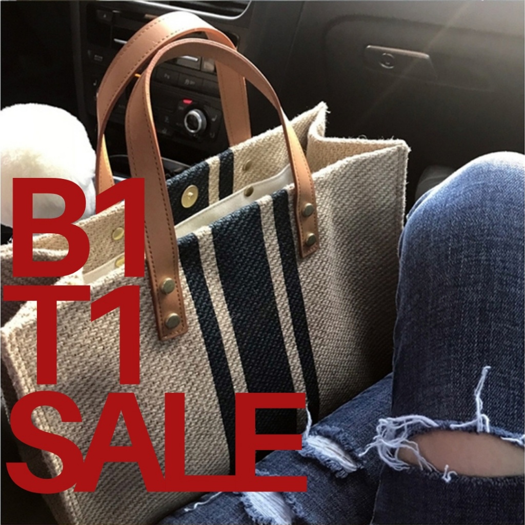 B1T1 Regular Shopper Bag Jumbo Canvas Totes Beach Bag Big Shoulder Bag ...