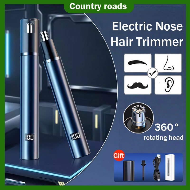 Electric Nose Hair Trimmer For Men Waterproof USB Charging Facial Nose ...