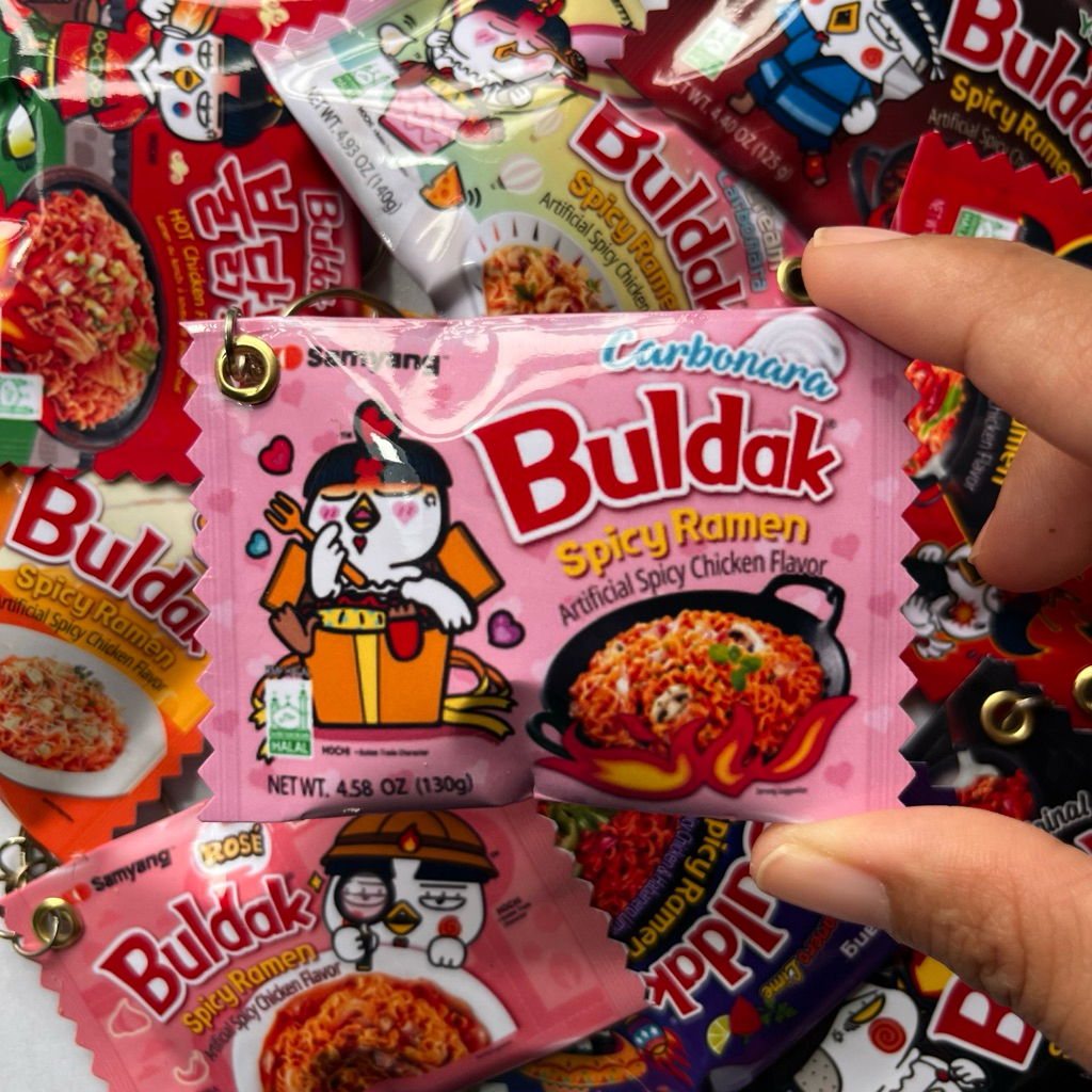 BULDAK SAMYANG NOODLES TRINKETS / BULDAK MINIATURE KEYCHAIN | Shopee ...