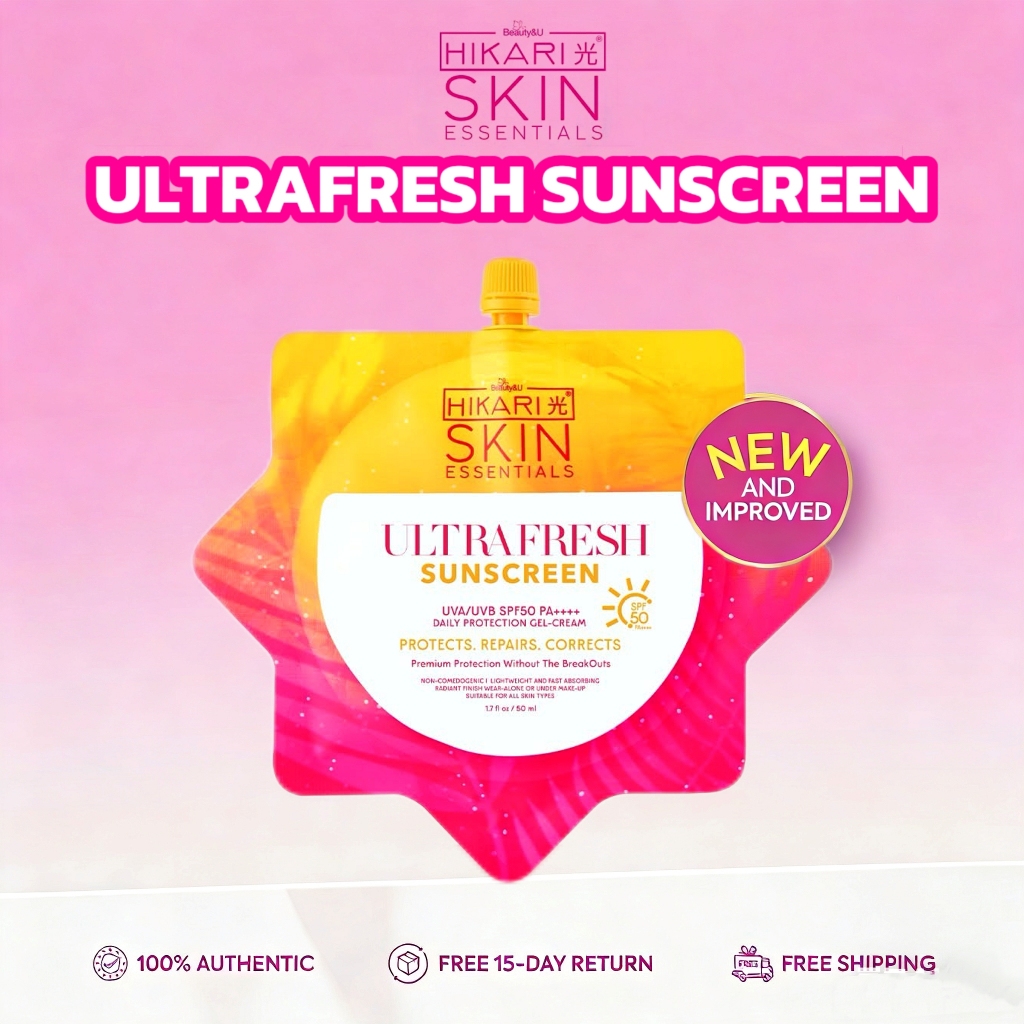 HIKARI ULTRAFRESH Sunscreen Light-Weight UVA/UVB SPF50 PA++++ 50ml ...