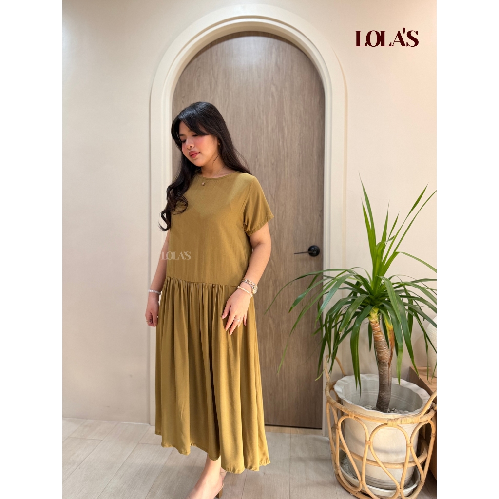 Mina Dress - Maxi Flowy Dress- A Line Simple Dress Soft Linen | Shopee  Philippines