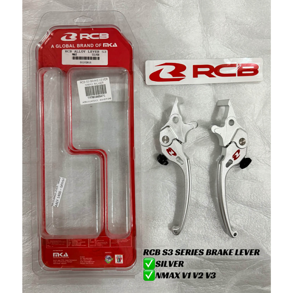 RCB LEVER S3 / E2 SERIES - NMAX V1 V2 V3, AEROX V1 V2 - RACING BOY ...