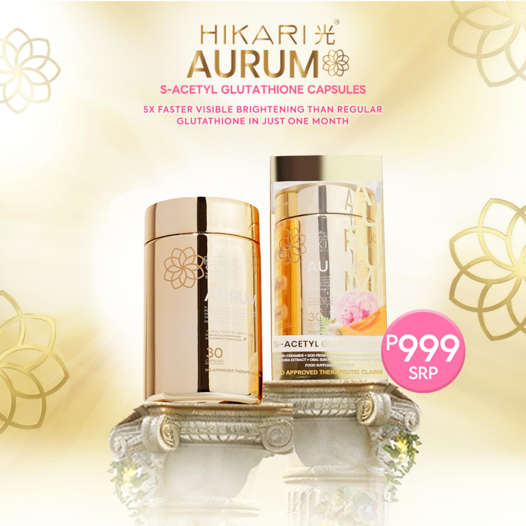 hikari aurum glutathione price philippines S-Acetyl  Skin Radiance Supplement  Bini Beauty HIKARI AURUM S-ACETYL GLUTATHIONE BEAUTY