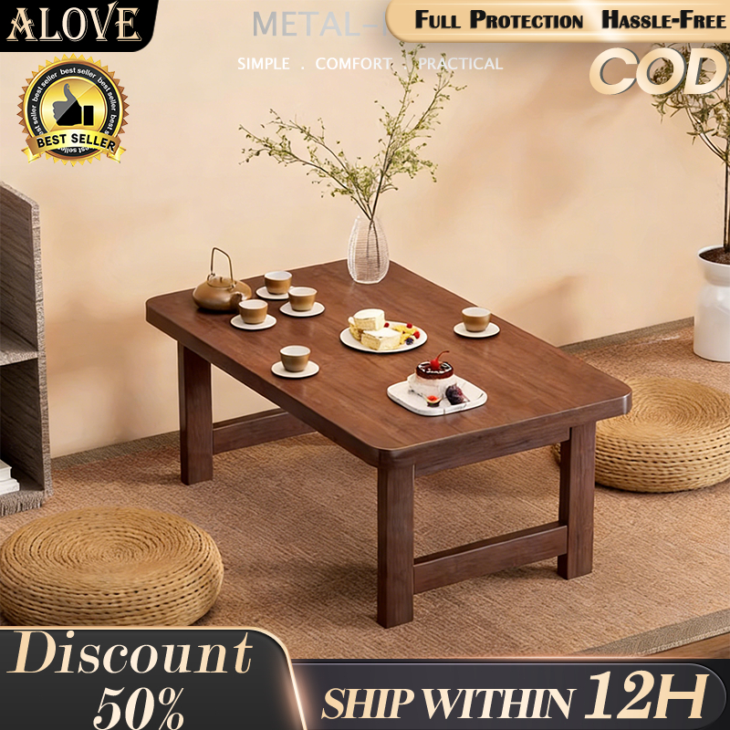 Foldable Bay Window Table Multi-use Coffee Table Laptop Desk Tatami ...
