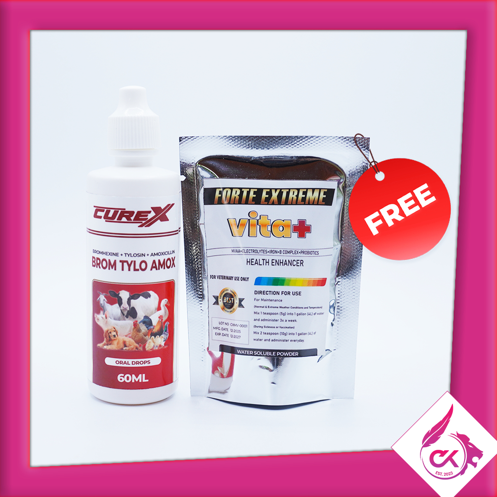 Brom Tylo Amox | Curex | Oral Drops | For Animal Use Only – Triple ...