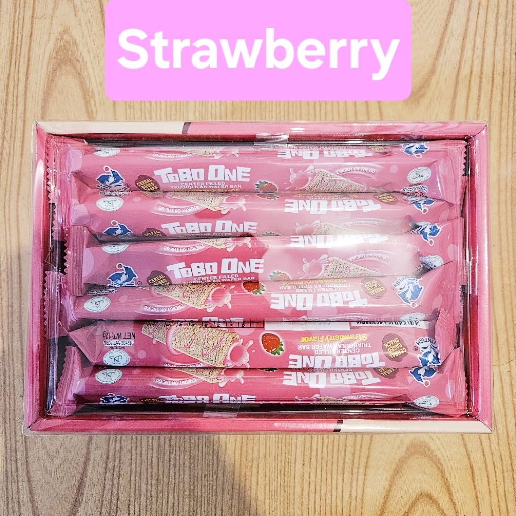 Tobo One Triangular Wafer Bar - Chocolate, Strawberry, Milk 30pcs ...