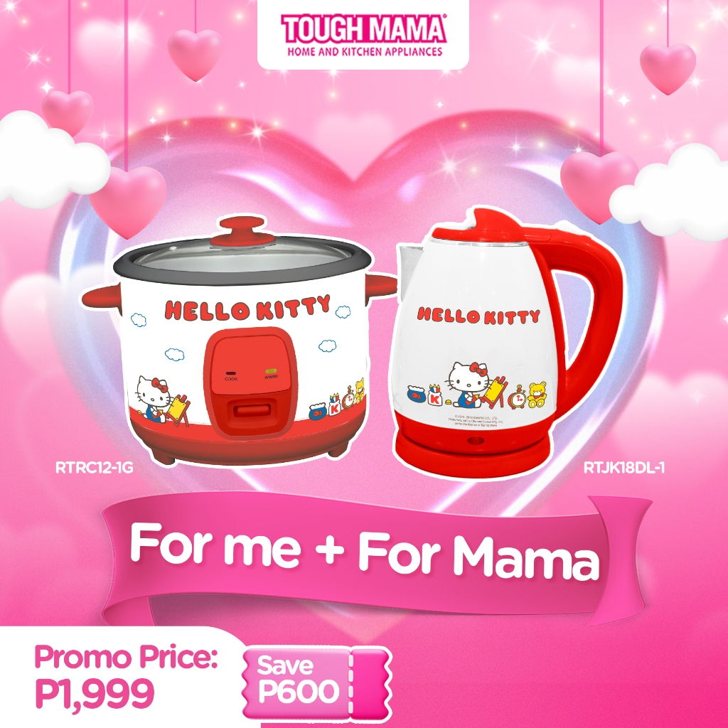 Tough Mama Sanrio 1.2L/1.8L Hello Kitty Non-Stick Rice Cooker | Shopee ...