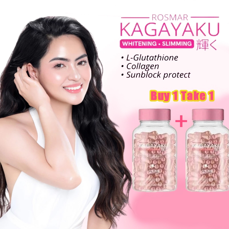 BUY1 TAKE1 】Rosmar Skin Essential Kagayaku Capsules Glutathione Collagen  Vitamin C Whitening COD