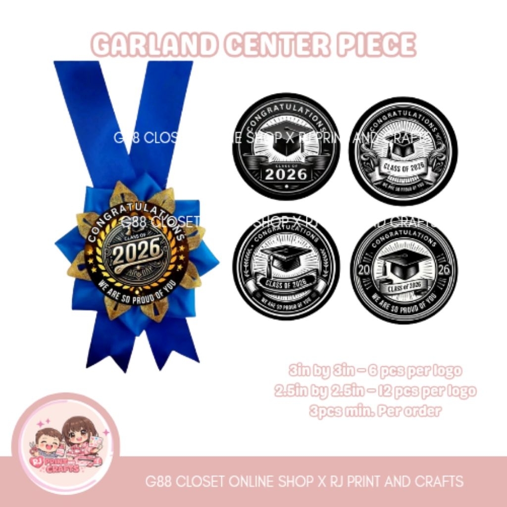 2026 Graduation Garland/Ribbon Centerpiece Logo (THICK) – UNCUT ...