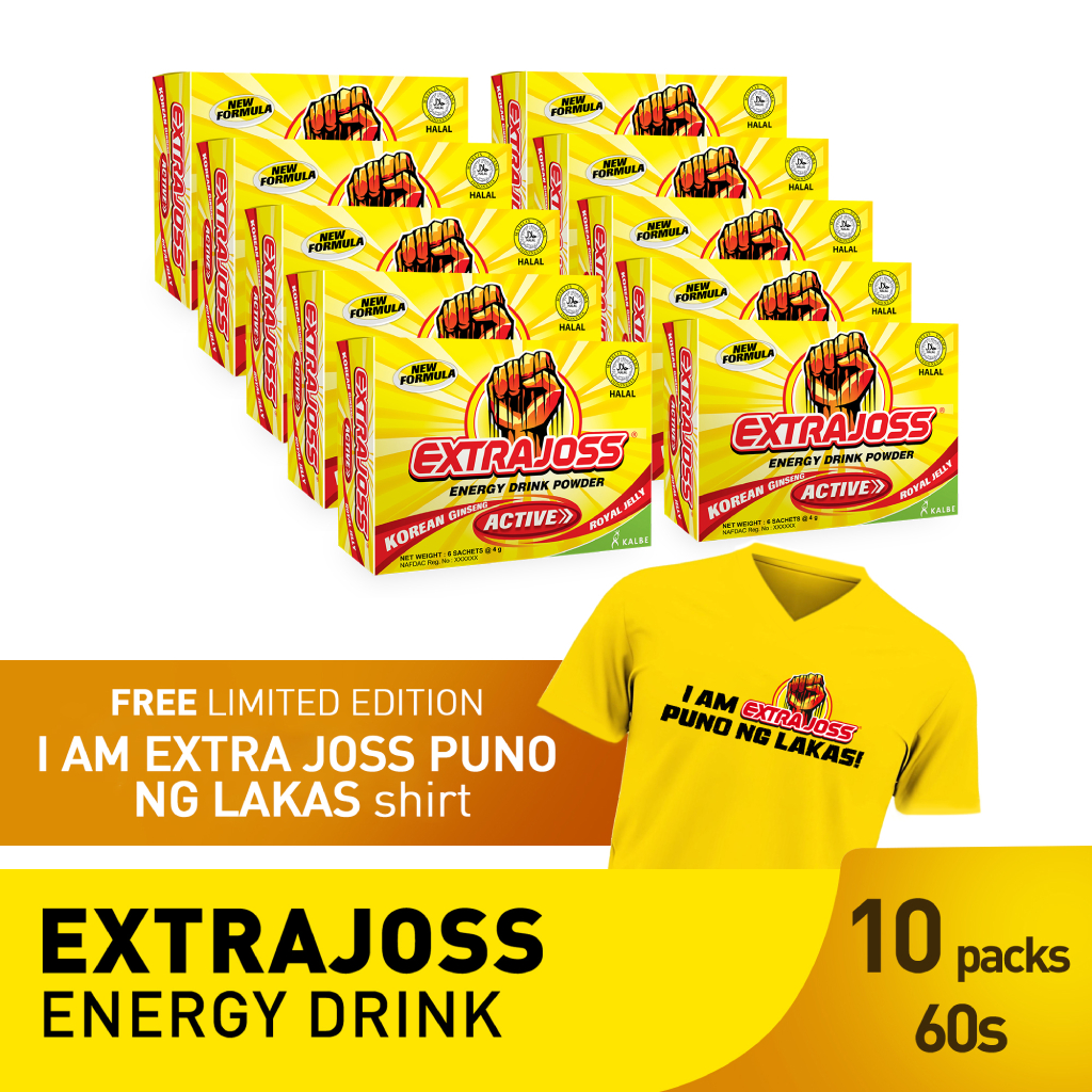 Extra Joss Energy Drink 10 Packs (60 Sachets) | Shopee Philippines