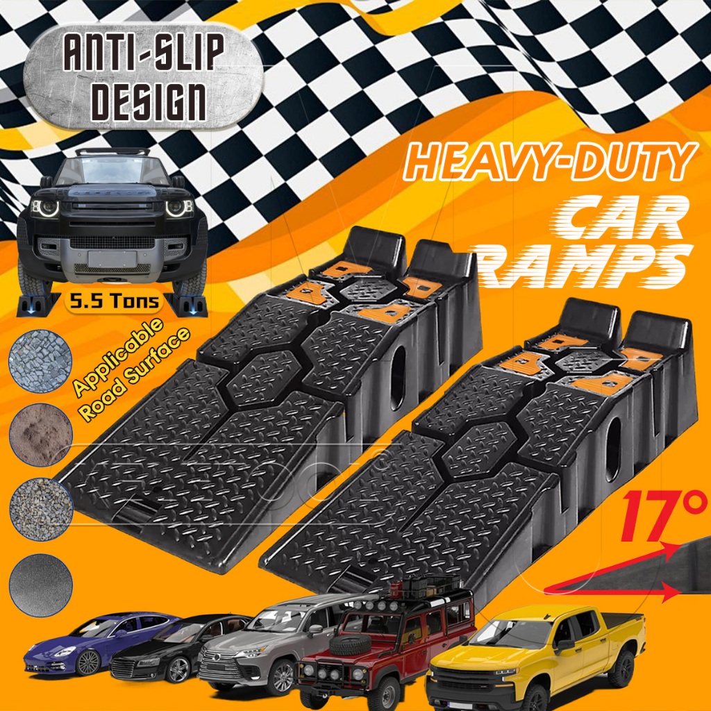Car Ramps Heavy Duty Plastic Jack Stand Car Vehicle Truck Repairing ...
