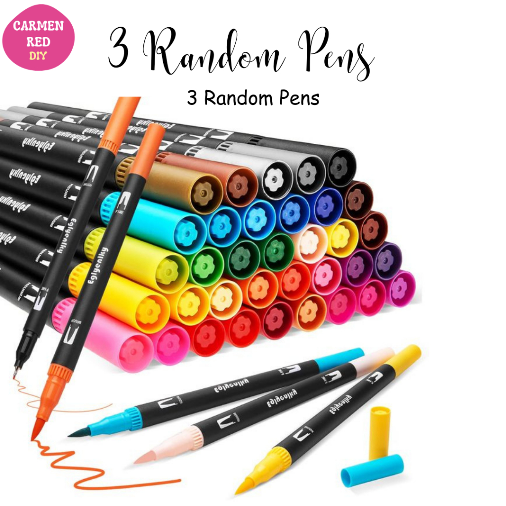 3 Random Pens ONLY with Carmen Red | Shopee Philippines