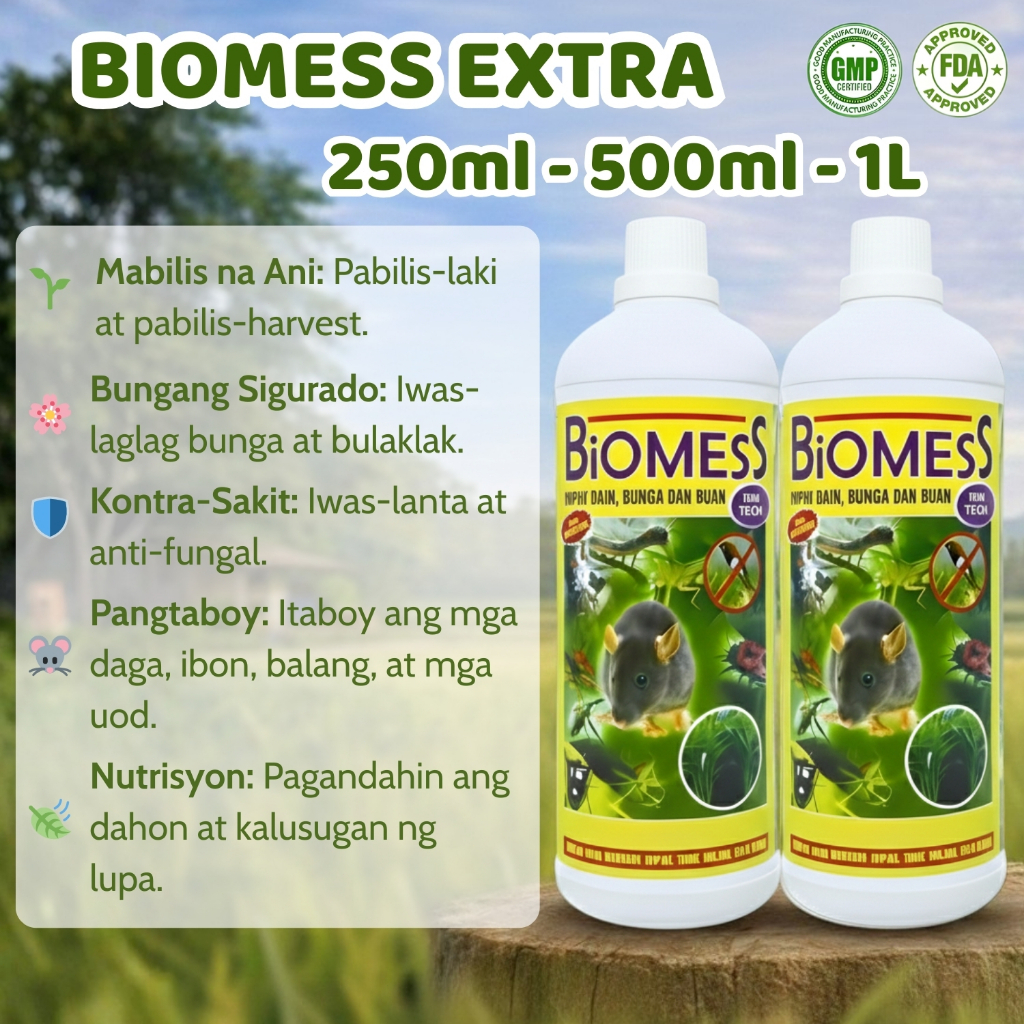 Biomess Extra - Natural Pest Repellent and Liquid Fertilizer for ...