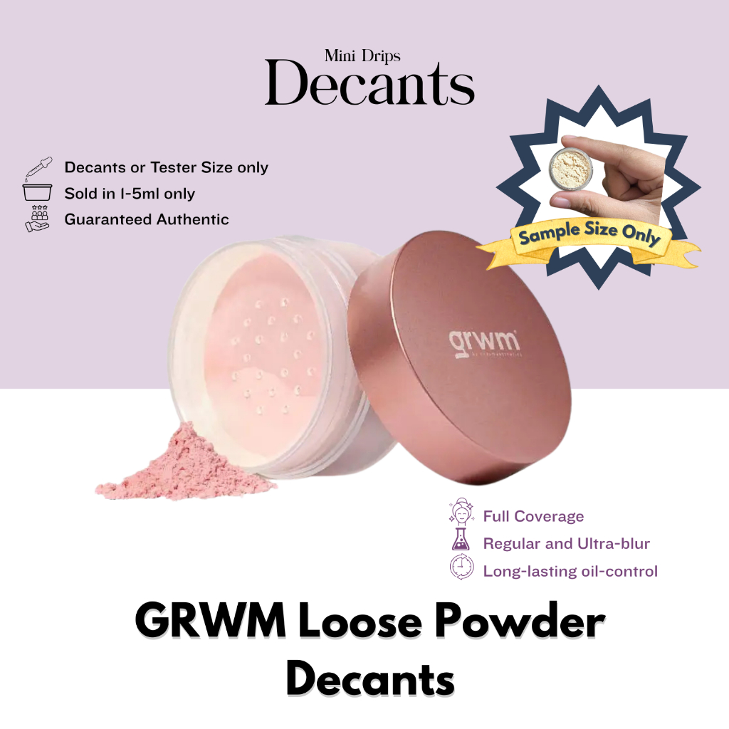 [Sample Size] GRWM Loose Powder Decants - Mini Drips Decants | Shopee ...