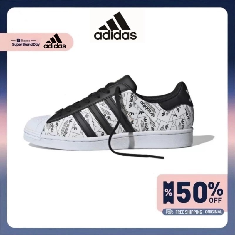 AdidasAdidas SUPERSTAR White Pink Sneakers Low Cut Women | Shopee  Philippines