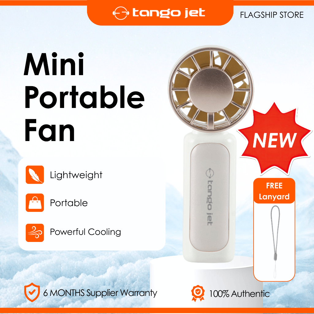 Tango Jet Mini Portable Fan | Ultra Lightweight Handheld Fan | USB ...