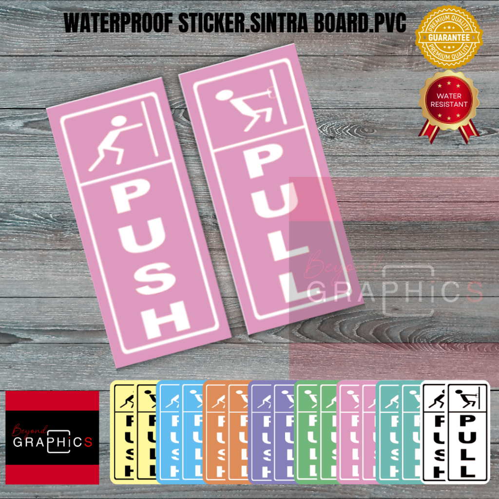 Shop pull and push signage for Sale on Shopee Philippines