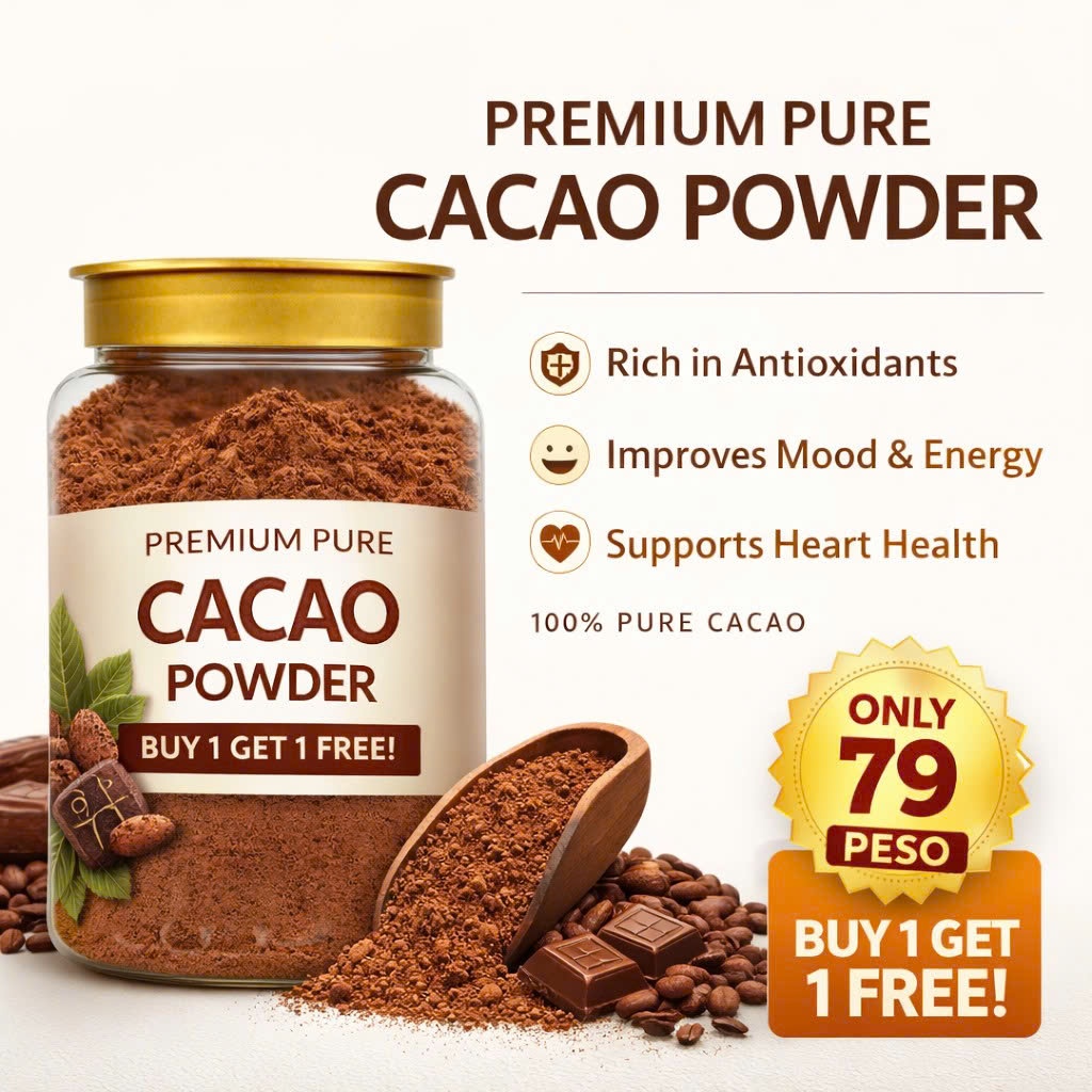 PREMIUM PURE CACAO POWDER 100% Pure No Sugar Healthy Superfood | Shopee ...