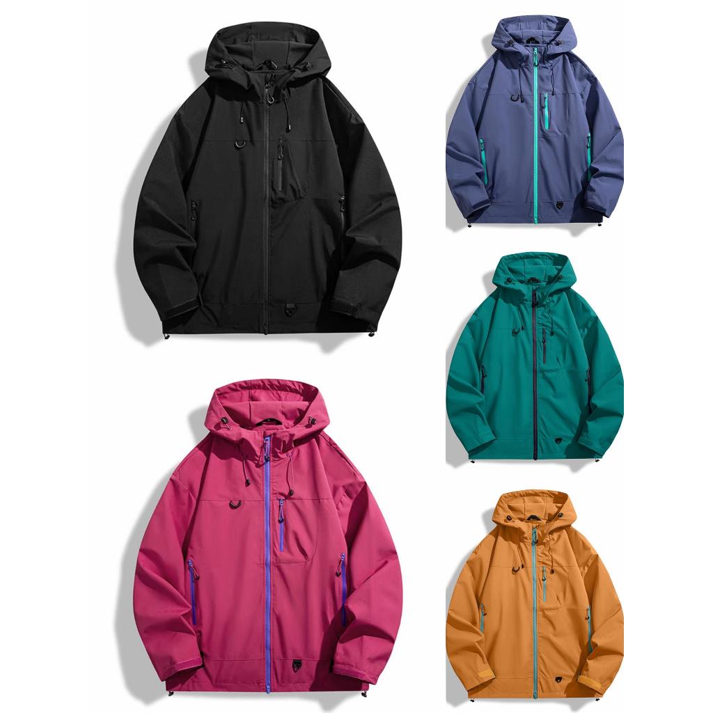 Laminated Hard Shell Jacket - Waterproof, Windproof & All-Gender Hiking ...