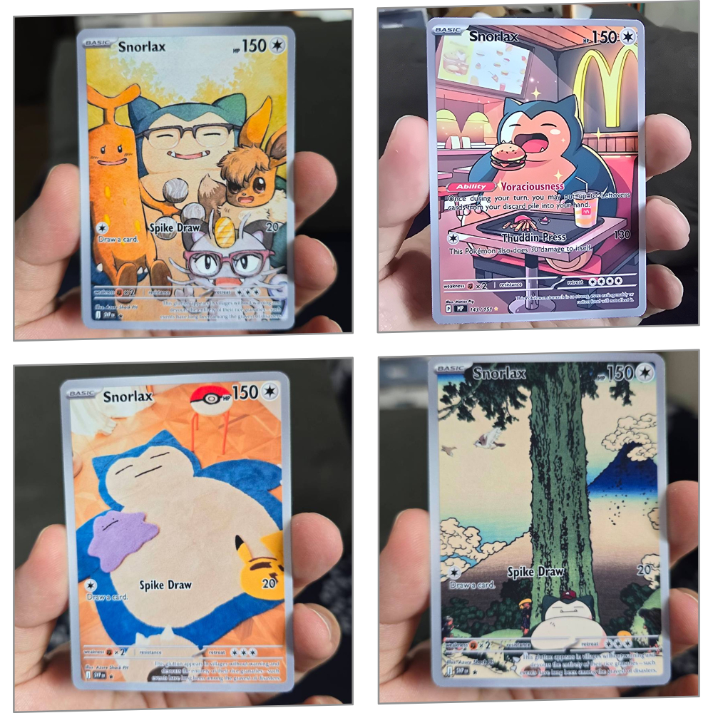 Snorlax Custom DIY Pokemon Cards - Custom Pokmon Full Art Proxy DIY Cards  | Shopee Philippines