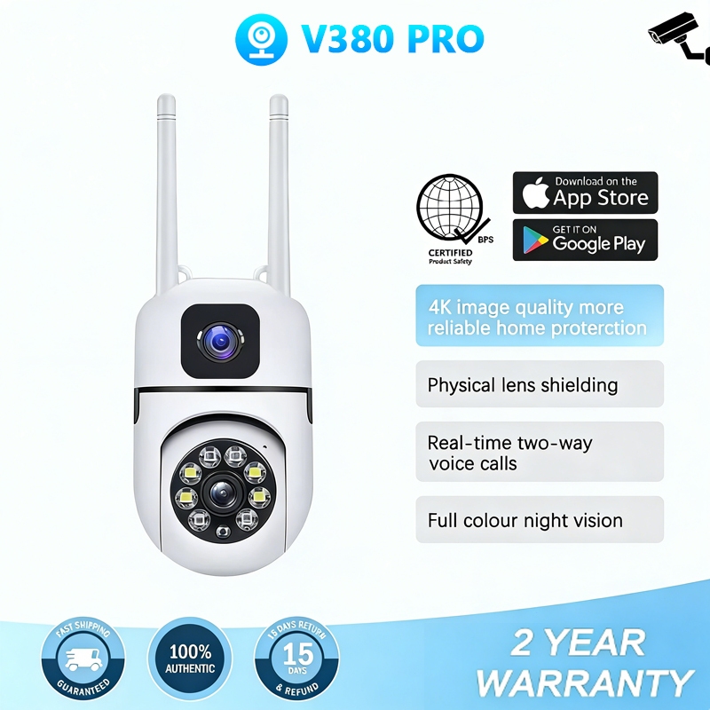 CCTV Camera V380 5G Waterproof Outdoor Dual Lens waterproof No WIFI ...