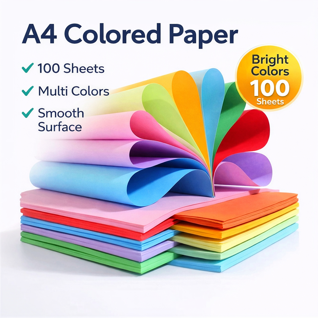 A4 Size Printable Colored Paper 70gsm Stationary School Supplies ...