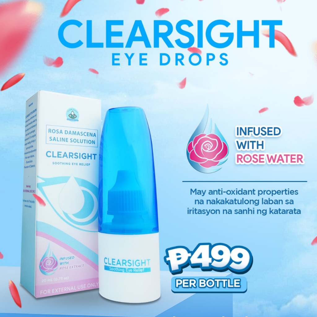 Clearsight Eye Drops – Soothing Eye Relief (Rosa Damascena Saline ...