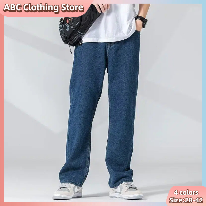 ABC American High street jeans men loose wide leg pants men's new ...
