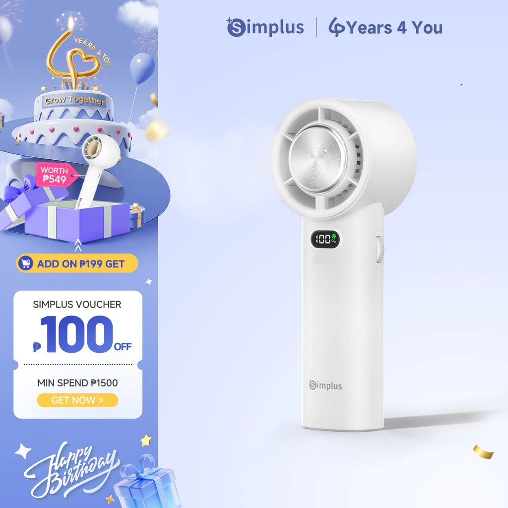 Simplus High Speed Cooling Fan Refrigeration Mini Fan 23H Long Battery ...