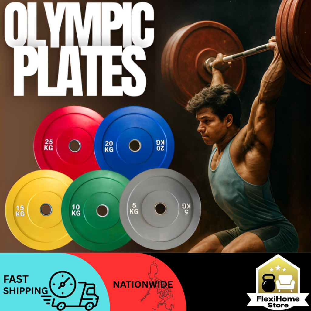 Olympic Bumper Plates – Color Rubber Weight Plates 5kg/10kg/15kg/20kg ...