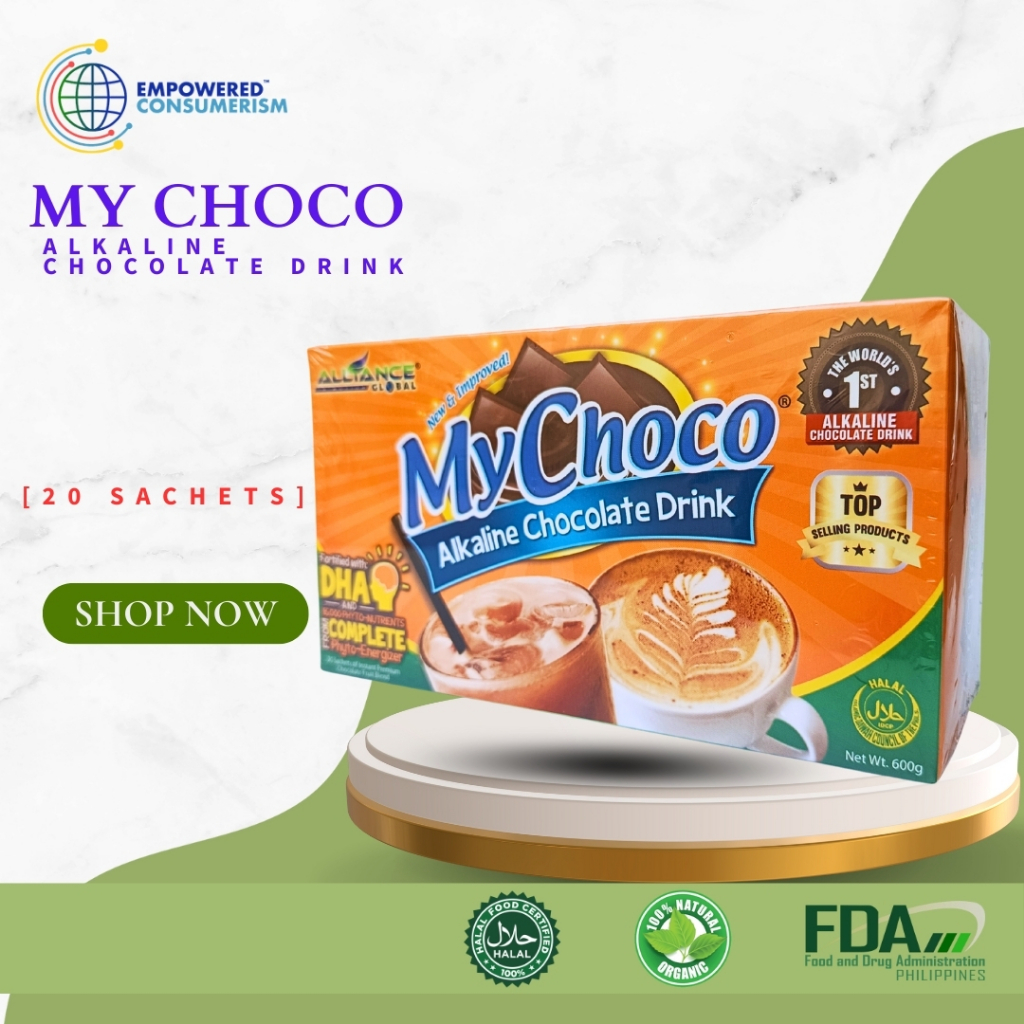 MyCHOCO ALKALINE CHOCOLATE DRINK (20 sachets) | Shopee Philippines