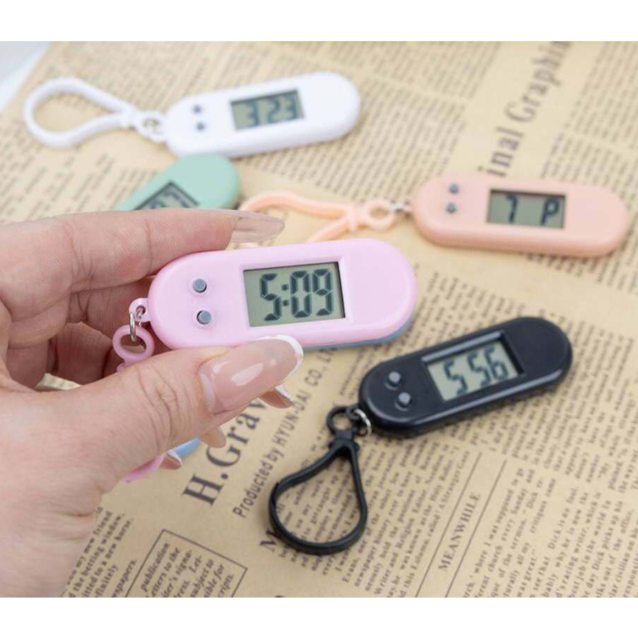 Mini Clock Keychain Pocket Watch Portable Digital Electronic Clock ...