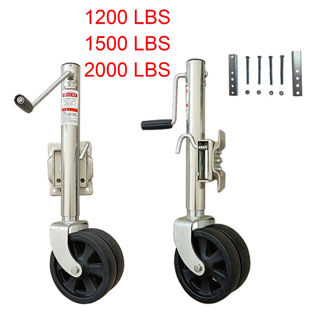 Trailer Jack With Double Wheel 2000 lbs/1500 lbs/1200 lbs Jack Stand ...