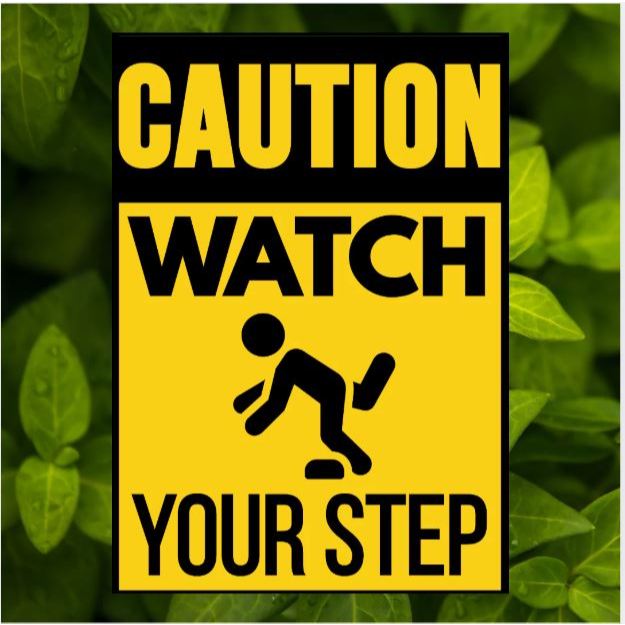 Shop watch your step signage for Sale on Shopee Philippines