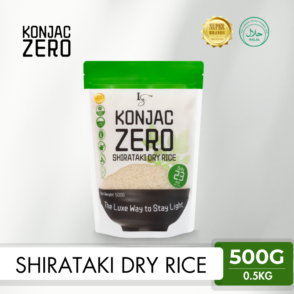 KONJAC ZERO SHIRATAKI DRY RICE 500G | LOW_CALORIE | SUGAR-FREE ...