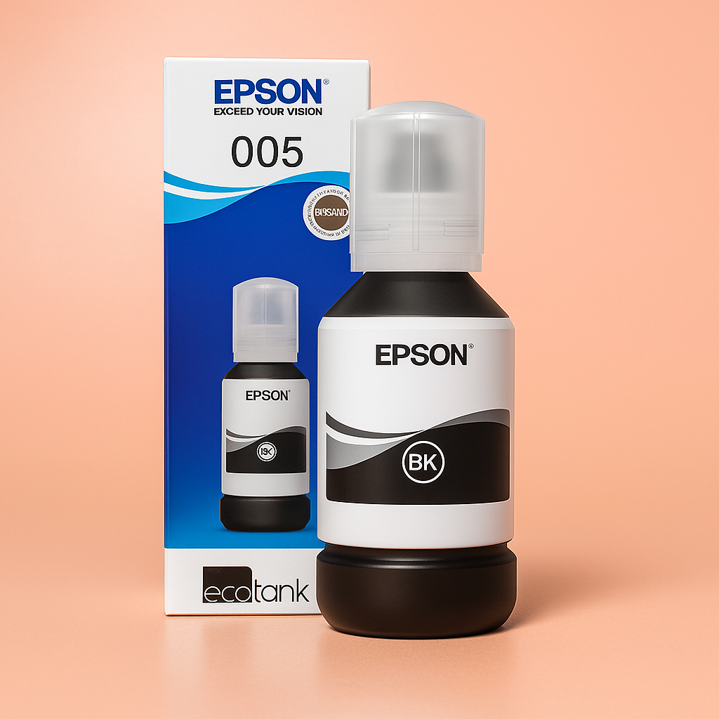 Epson 005 Black Ink Bottle | Genuine EcoTank Refill Ink for Epson L ...