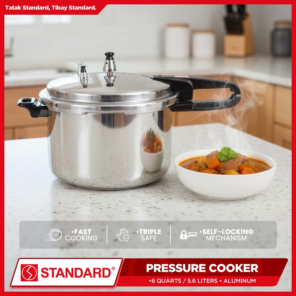 STANDARD Pressure Cooker Quarts Liters) SPC 6QC