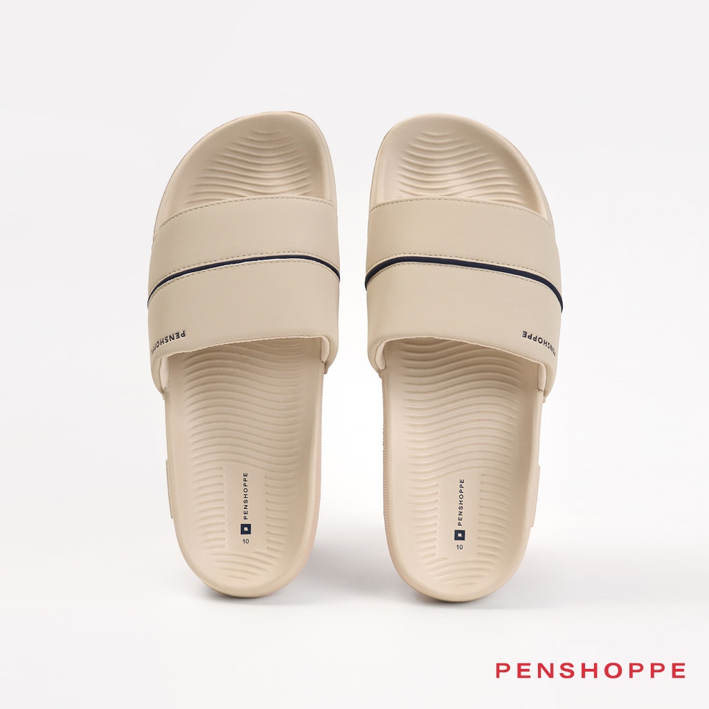 Penshoppe Textured Slides Slippers with Silicon Branding For Women ...