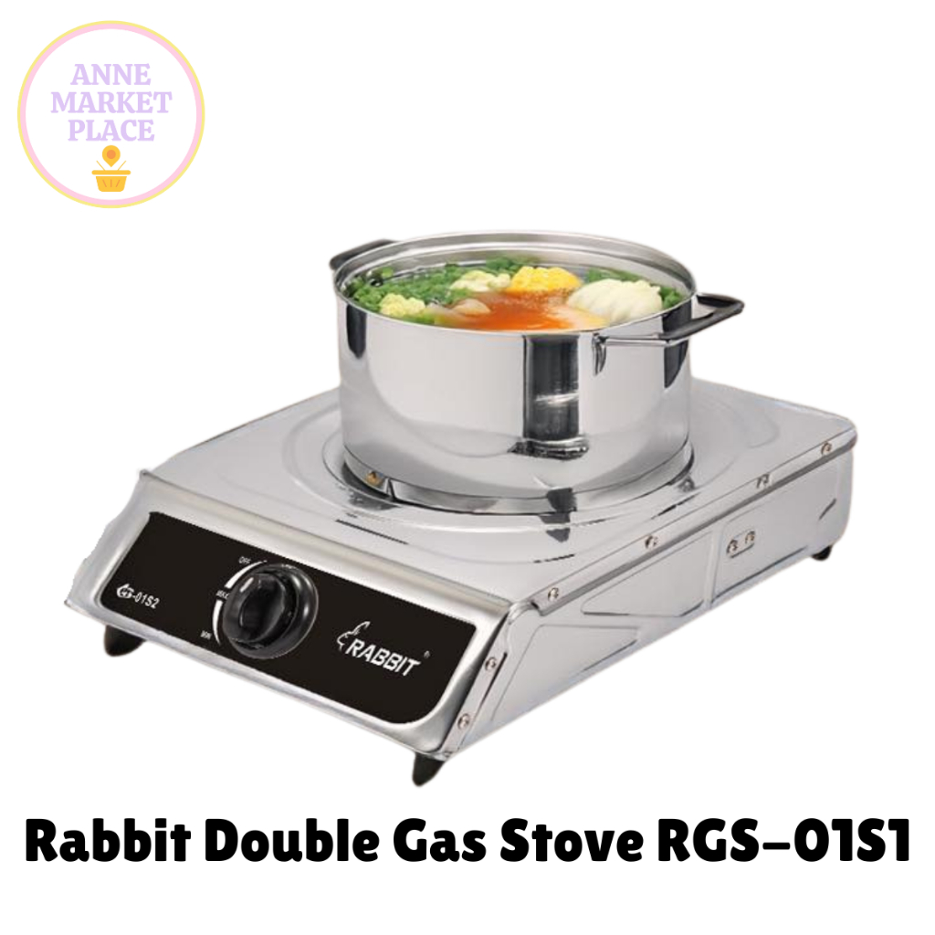 Rabbit RGS-01S2 Single/Double Gas Stove for Comfortable Cooking ...