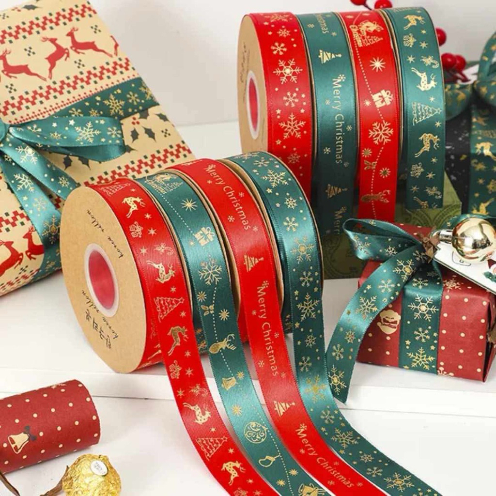CHRISTMAS RIBBONS (Satin) | Shopee Philippines