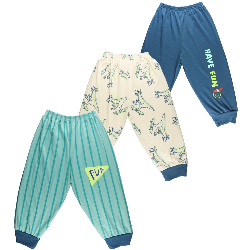 Teeter Totter 3-piece Boy 2 to 5 year olds Cotton Pajama Pants with Leg ...