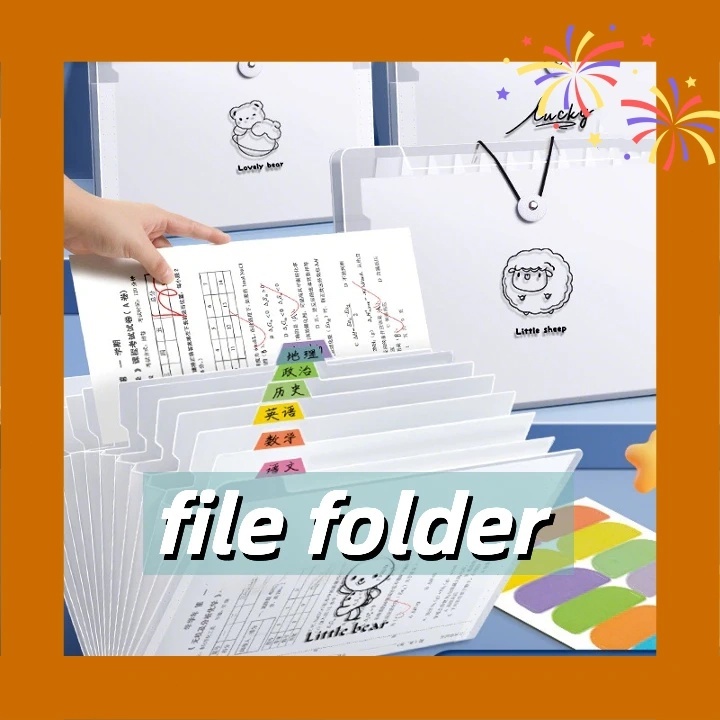 A4 Transparent Document Bag 5/12 Document Sorting Organizer Organ Bag ...