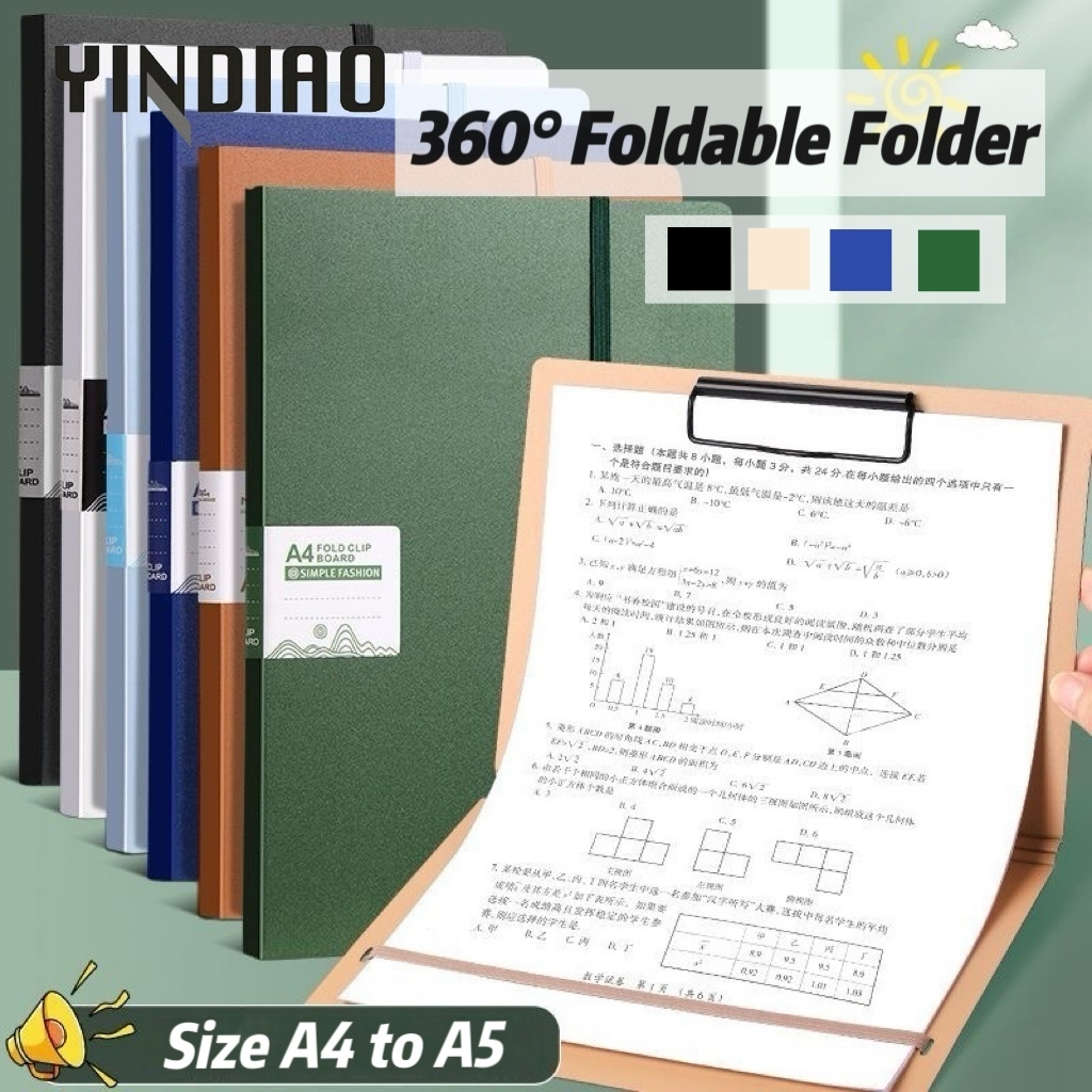 YINDIAO A4/Long Foldable Clipboard A5 Folder Paper Organizer Low ...