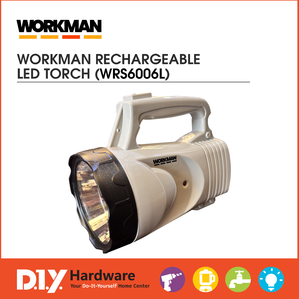 WORKMAN Rechargeable Led Torch - WRS6006L | Shopee Philippines
