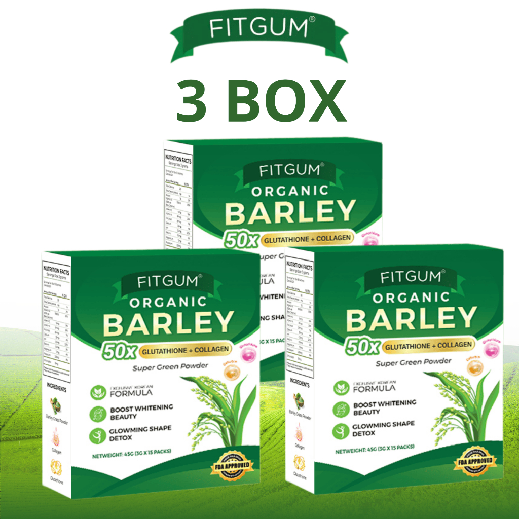Barley 50X Glutathione Collagen 100% Pure Barley Juice Detox Drink Anti Aging skin