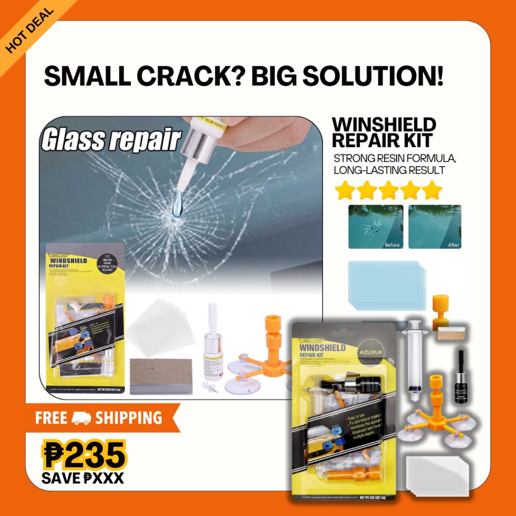 Car Windshield Glass Crack Repair Kit Vehicle Window Tool DIY Auto ...
